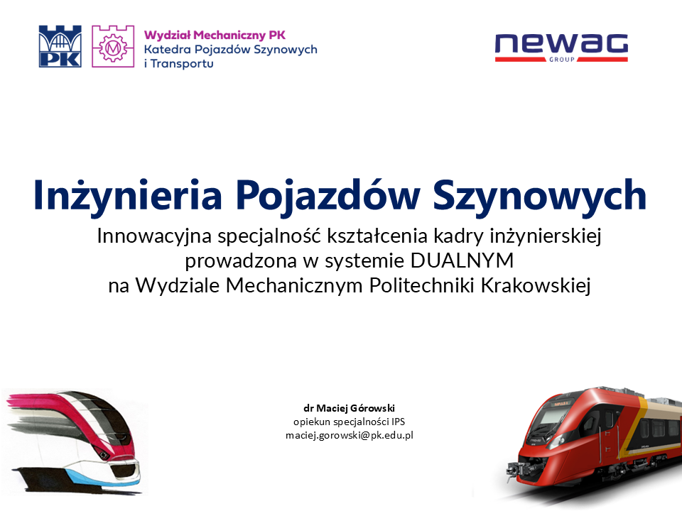 Ilustracja związana z treścią „Inżynieria Pojazdów Szynowych – O SPECJALNOŚCI” – ujęcie 3.